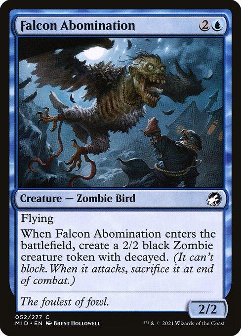 [Foil] MID 052 Falcon Abomination C