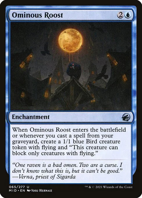 [Foil] MID 065 Ominous Roost U