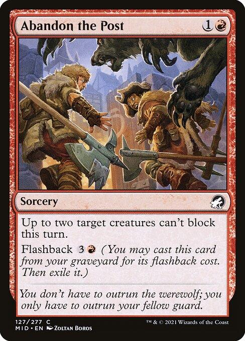 [Foil] MID 127 Abandon the Post C