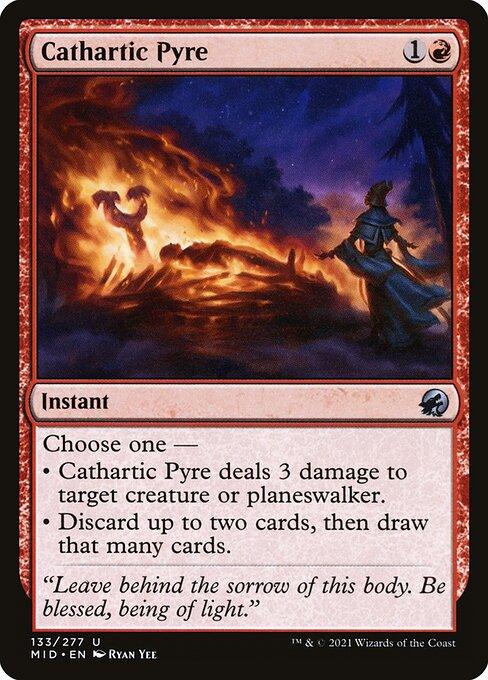 [Foil] MID 133 Cathartic Pyre U