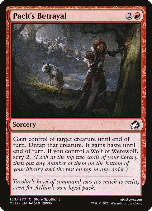 [Foil] MID 153 Pack's Betrayal C