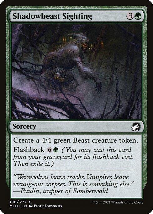 [Foil] MID 198 Shadowbeast Sighting C