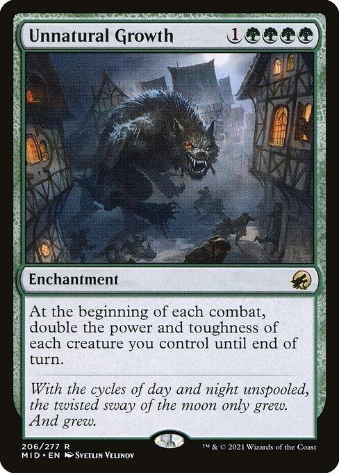 [Foil] MID 206 Unnatural Growth R