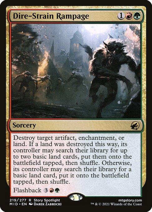 [Foil] MID 219 Dire-Strain Rampage R