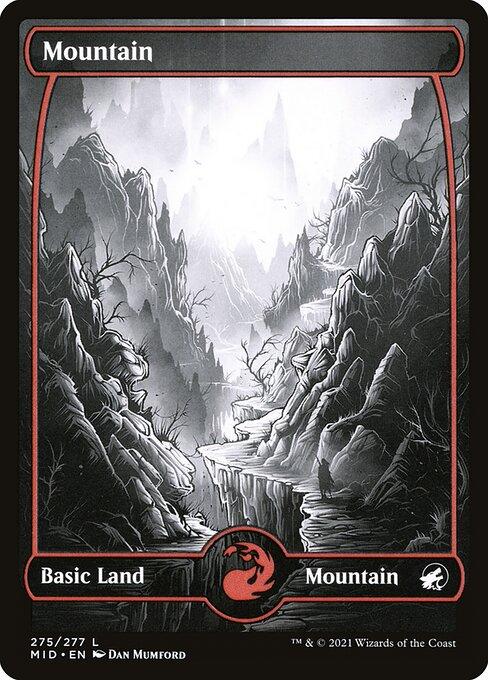 [Foil] MID 275 Mountain (275) L