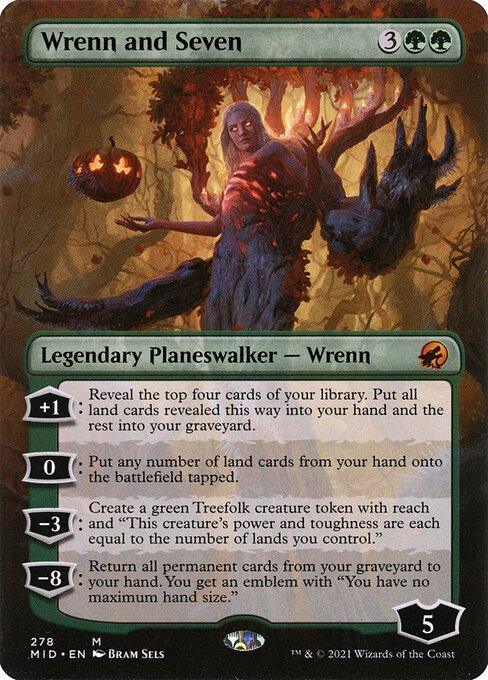 [Foil] MID 278 Wrenn and Seven (Borderless) M