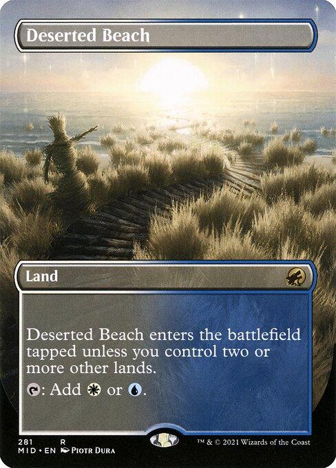 [Foil] MID 281 Deserted Beach (Borderless) R