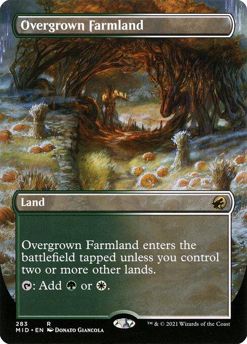 [Foil] MID 283 Overgrown Farmland (Borderless) R