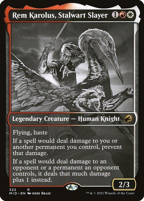 [Foil] MID 322 Rem Karolus, Stalwart Slayer (Eternal Night) R