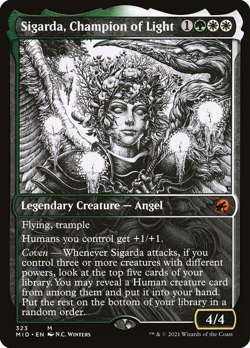 [Foil] MID 323 Sigarda, Champion of Light (Eternal Night) M