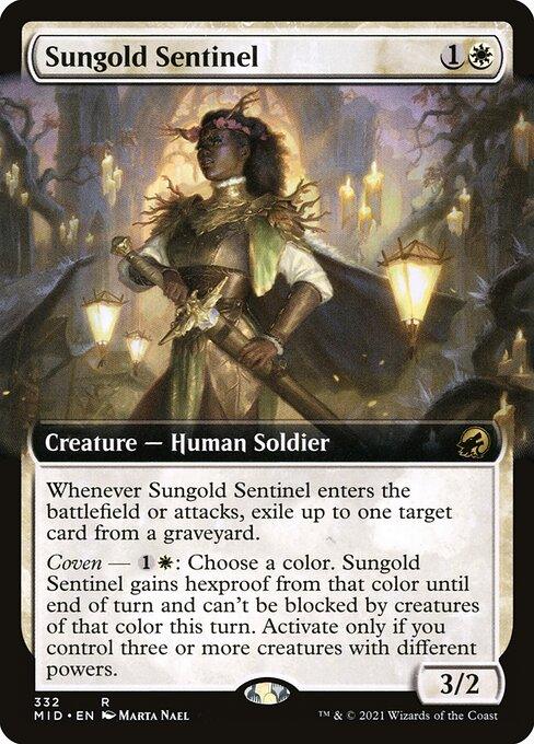[Foil] MID 332 Sungold Sentinel (Extended Art) R