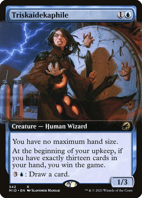 [Foil] MID 342 Triskaidekaphile (Extended Art) R