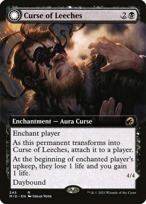 [Foil] MID 345 Curse of Leeches (Extended Art) R