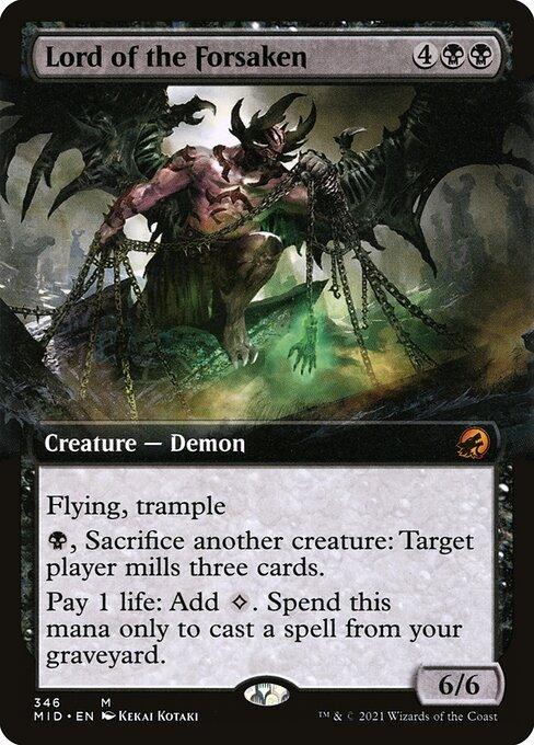 [Foil] MID 346 Lord of the Forsaken (Extended Art) M