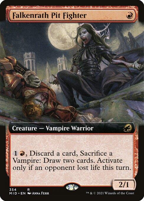 [Foil] MID 354 Falkenrath Pit Fighter (Extended Art) R