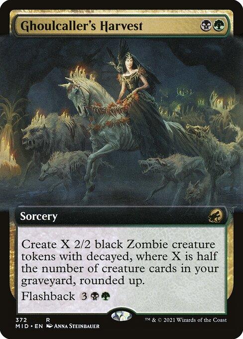 [Foil] MID 372 Ghoulcaller's Harvest (Extended Art) R