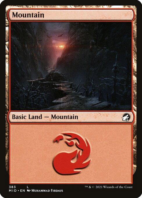 [Foil] MID 383 Mountain (383) L