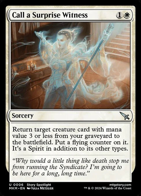 [Foil] MKM 006 Call a Surprise Witness U