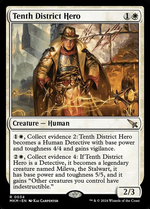 [Foil] MKM 034 Tenth District Hero R