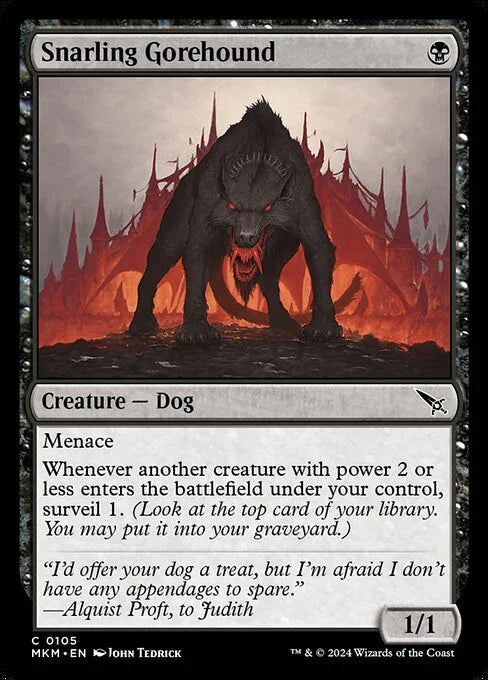 [Foil] MKM 105 Snarling Gorehound C