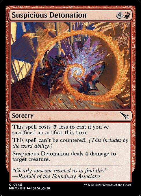 [Foil] MKM 145 Suspicious Detonation C