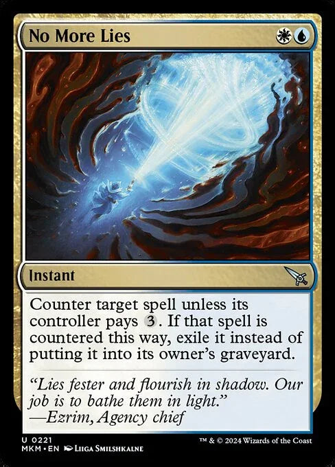 [Foil] MKM 221 No More Lies U