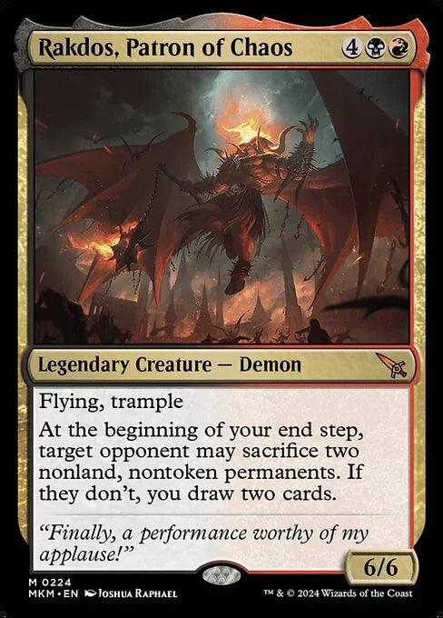 [Foil] MKM 224 Rakdos, Patron of Chaos M