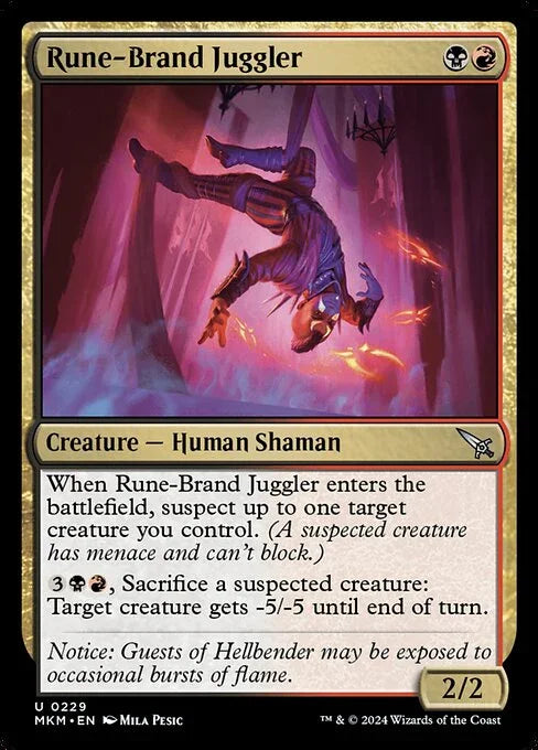 [Foil] MKM 229 Rune-Brand Juggler U