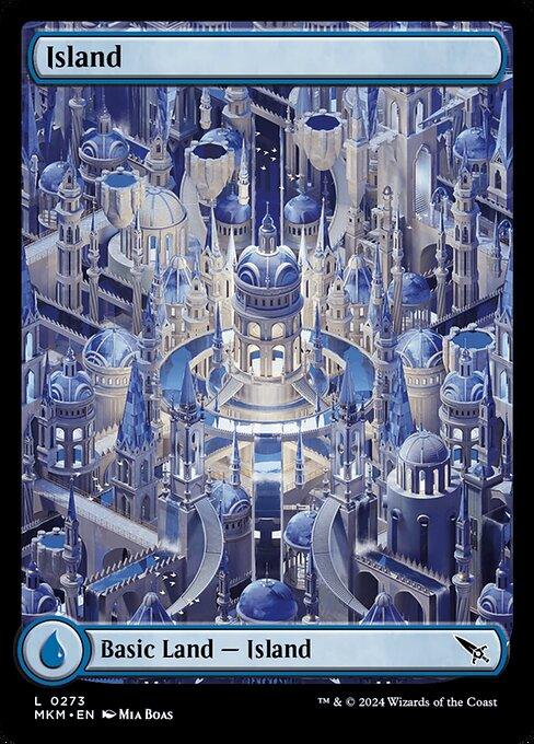 [Foil] MKM 273 Island (Full-Art Impossible Land) L