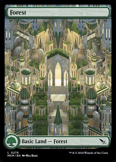 [Foil] MKM 276 Forest (Full-Art Impossible Land) L