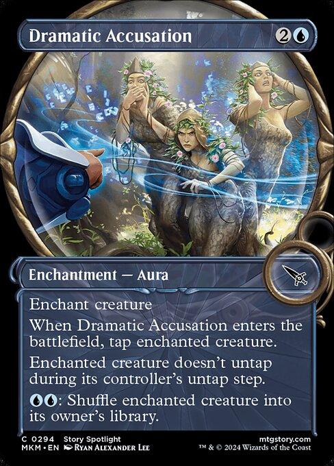 [Foil] MKM 294 Dramatic Accusation (Showcase Magnified) C