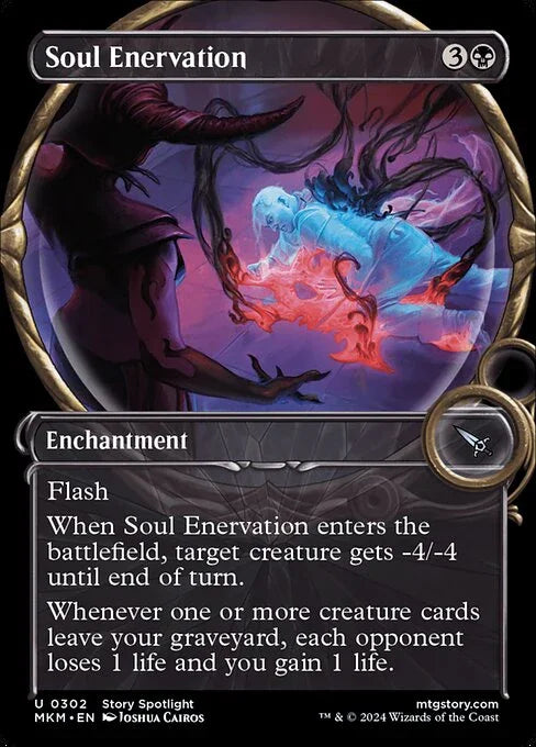 [Foil] MKM 302 Soul Enervation (Showcase Magnified) U