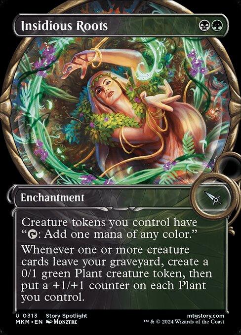 [Foil] MKM 313 Insidious Roots (Showcase Magnified) U