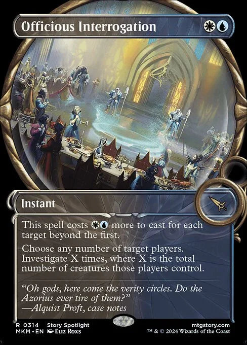 [Foil] MKM 314 Officious Interrogation (Showcase Magnified) R