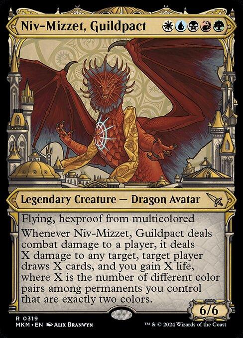 [Foil] MKM 319 Niv-Mizzet, Guildpact (Showcase Ravnica City) R