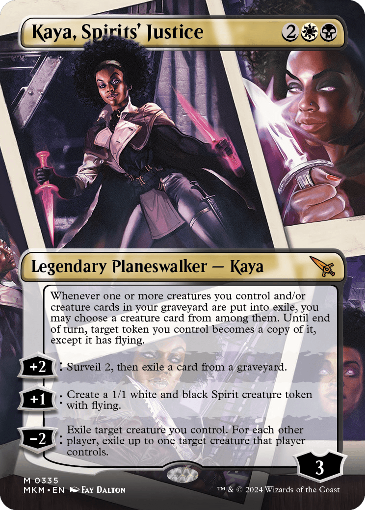 MKM 335 Kaya, Spirits' Justice (Borderless) M