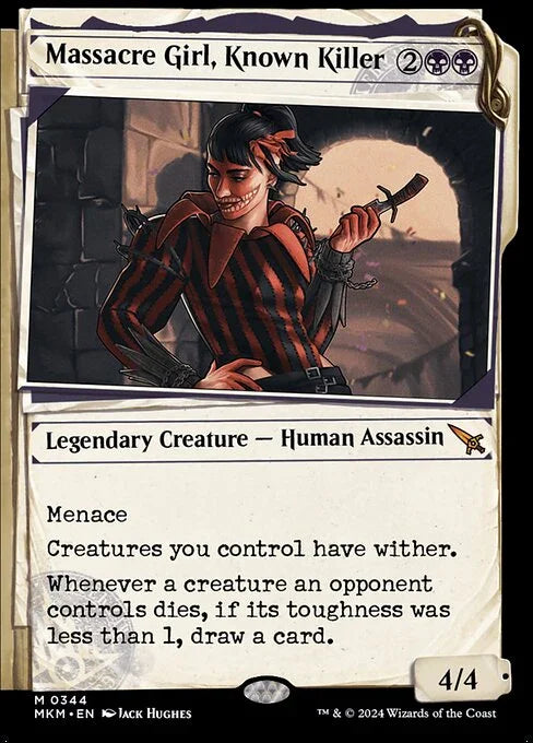 [Foil] MKM 344 Massacre Girl, Known Killer (0344 - Showcase Dossier) M