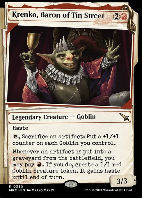 [Foil] MKM 350 Krenko, Baron of Tin Street (Showcase Dossier) R