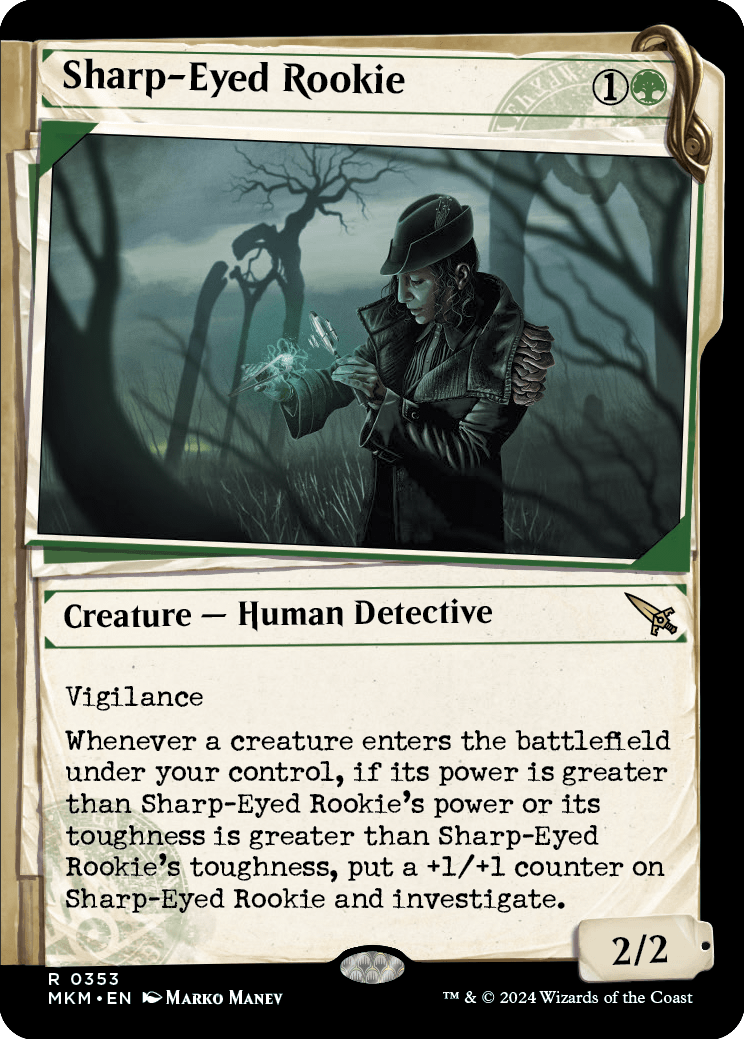 MKM 353 Sharp-Eyed Rookie (Showcase Dossier) R