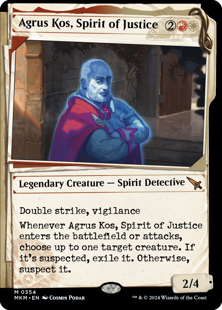 MKM 354 Agrus Kos, Spirit of Justice (Showcase Dossier) M