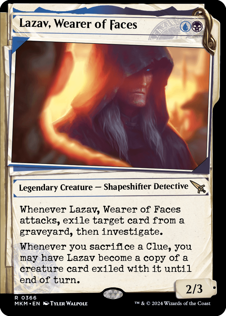 MKM 366 Lazav, Wearer of Faces (Showcase Dossier) R