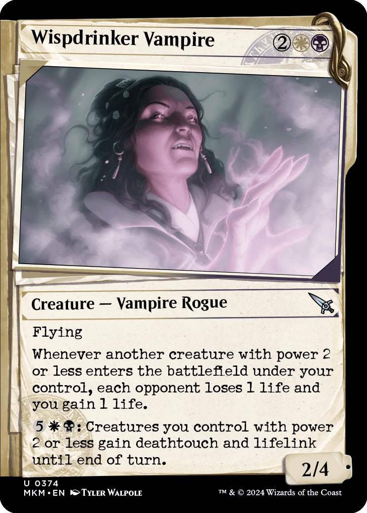 MKM 374 Wispdrinker Vampire (Showcase Dossier) U