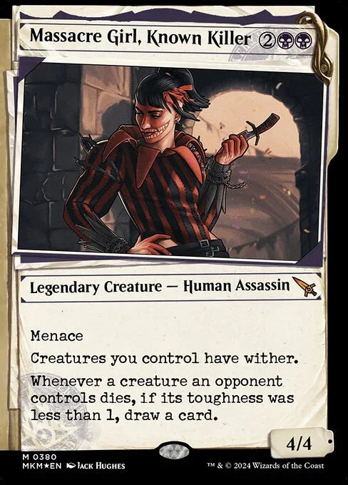 [Foil] MKM 380 Massacre Girl, Known Killer (0380 - Invisible Ink Dossier) M