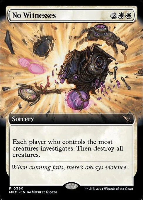 [Foil] MKM 390 No Witnesses (Extended Art) R