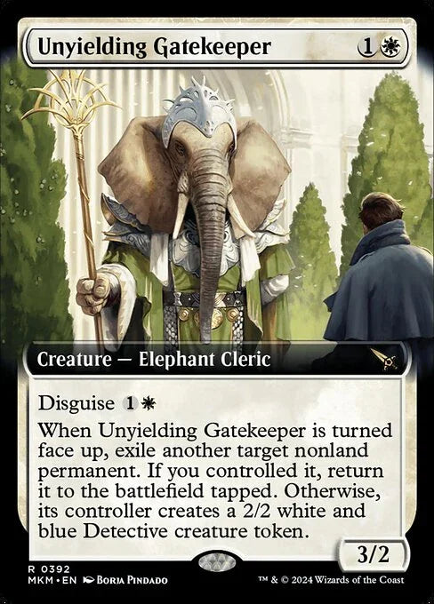 [Foil] MKM 392 Unyielding Gatekeeper (Extended Art) R