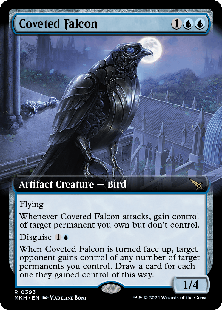 MKM 393 Coveted Falcon (Extended Art) R