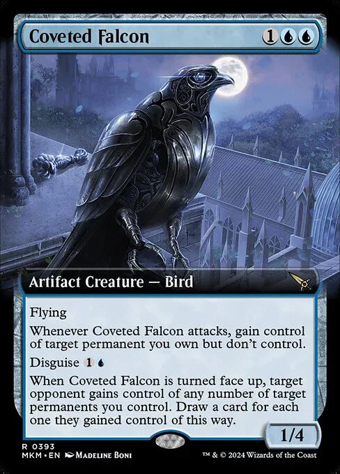 [Foil] MKM 393 Coveted Falcon (Extended Art) R