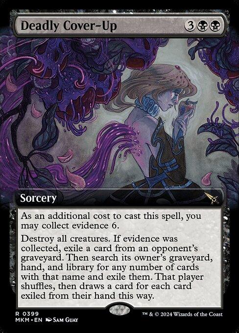 [Foil] MKM 399 Deadly Cover-Up (Extended Art) R