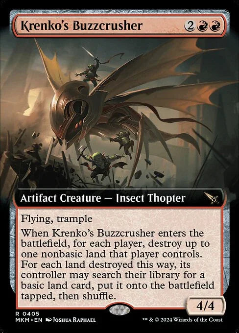 [Foil] MKM 405 Krenko's Buzzcrusher (Extended Art) R