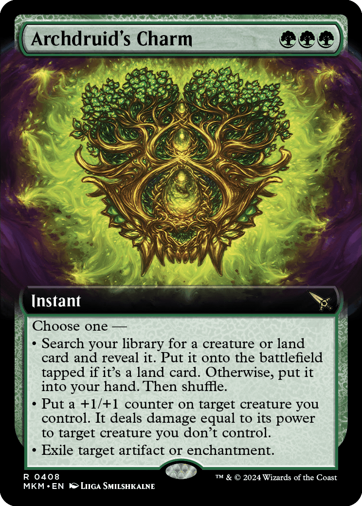 MKM 408 Archdruid's Charm (Extended Art) R